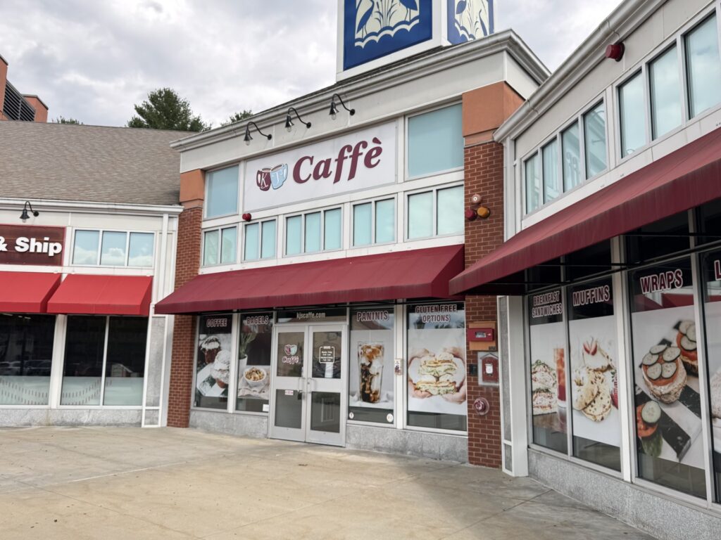 The storefront of the now closed KJ Caffè.